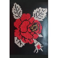 machine embroidery design, Rose cross-stitch