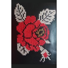 machine embroidery design, Rose cross-stitch