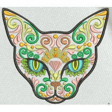 Design for machine embroidery Cat