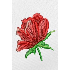 machine embroidery design, Single flower peony 