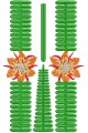 Design for machine embroidery of a blouse (shirt) Fern