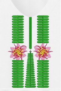 Дизайн для машинной вышивки блузы (рубашки) Ферн