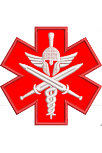 Chevron Machine Embroidery Design Military Medicine