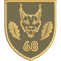 Шеврон 68 отдельная егерская бригада, дизайн для машинной вышивки