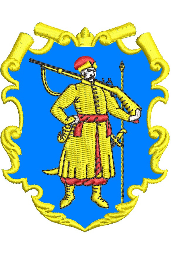 Cossack with a gunachine embroidery design