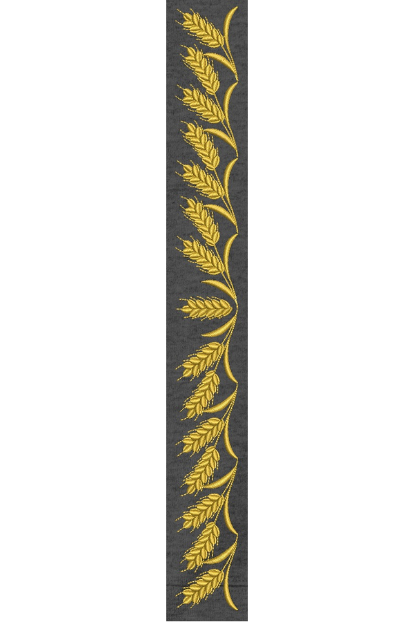 Design for machine embroidery Design for machine embroidery embroidered with spikes collar length cm