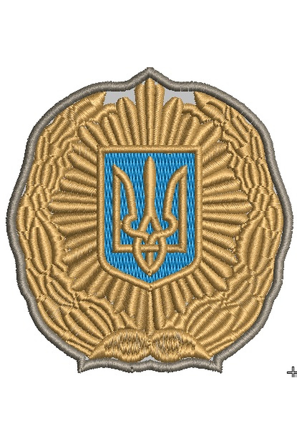 Дизайн машинной вышивки Кокарда МВС