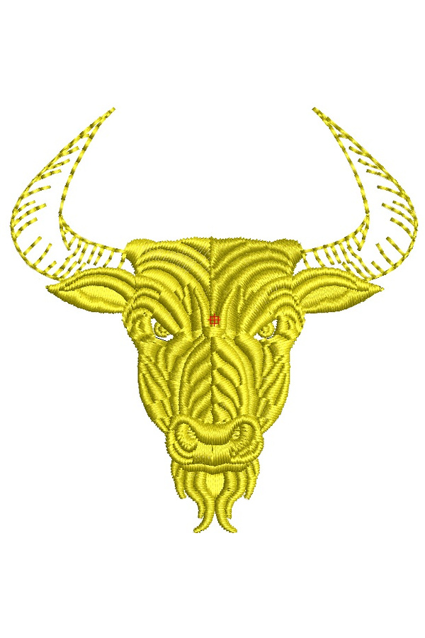 Дизайн для машинної вишивки Бик знак зодіаку Тілець