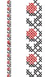 Cross-stitch design for embroidery machine