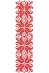 Cross-stitch design for embroidery machine