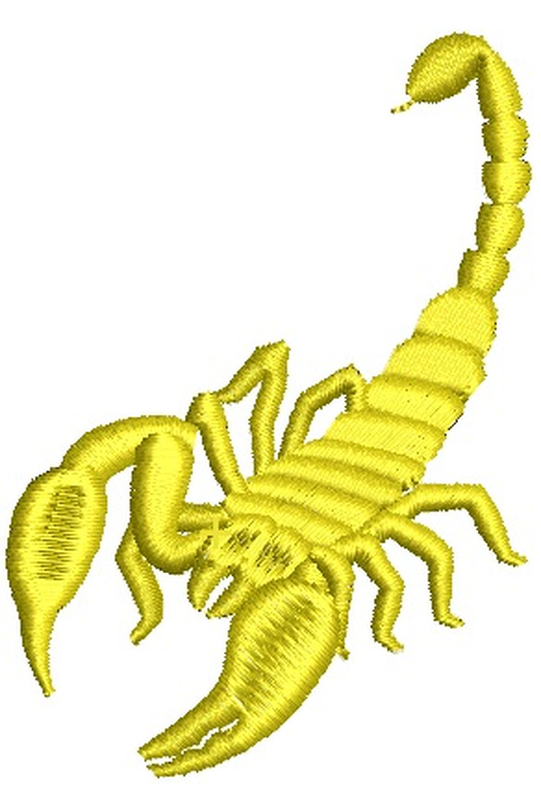 Design for machine embroidery Scorpio zodiac sign Scorpio