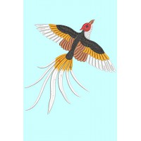 Дизайн  для машинної вишивки Птах