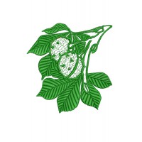 Design for machine embroidery of Storks