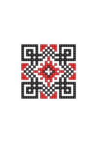 Machine embroidery design cross-stitch stripe Roses