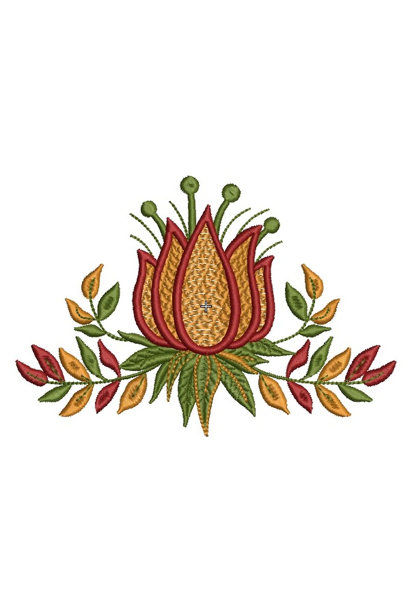 Machine embroidery designiracle flower
