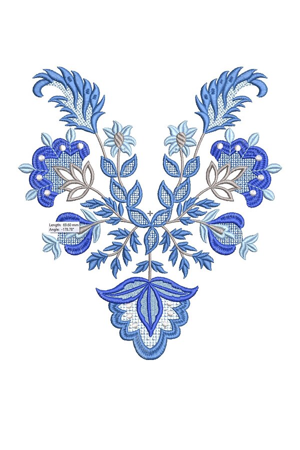 Machine Embroidery Design: Fantasy Flowers -2 