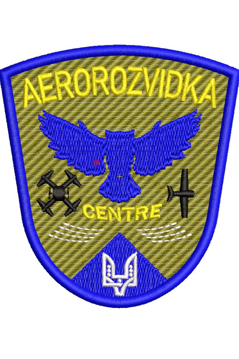 Design for machine embroidery of the Aerorozvidka chevron