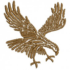 Design for machine embroidery Golden eagle