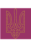 Дизайны машинной вышивки Герб контур (тройной стежок)