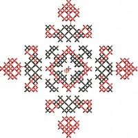Cross-stitch machine embroidery design. Andriy ornament