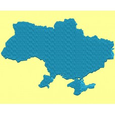 The territory of Ukraine, a program for machine embroidery