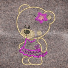 Program for machine embroidery  Bear