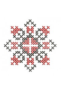 Cross-stitch machine embroidery design. Halyna ornament