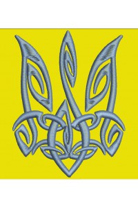 The coat of arms of Ukraine is stylized 90 см, a program for machine embroidery