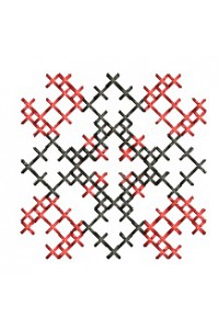 Cross-stitch machine embroidery design. Inna ornament