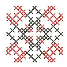 Cross-stitch machine embroidery design. Inna ornament