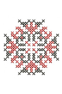 Cross-stitch machine embroidery design. Iryna ornament