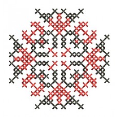 Дизайн машинной вышивки крестиком. Орнамент имени Ирина