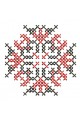 Cross-stitch machine embroidery design. Iryna ornament