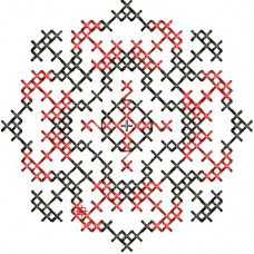 Cross-stitch machine embroidery design. Ivanna ornament