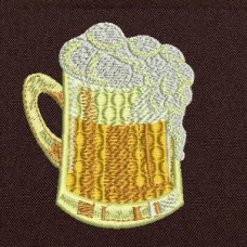 Design of machine embroidery Beer mug