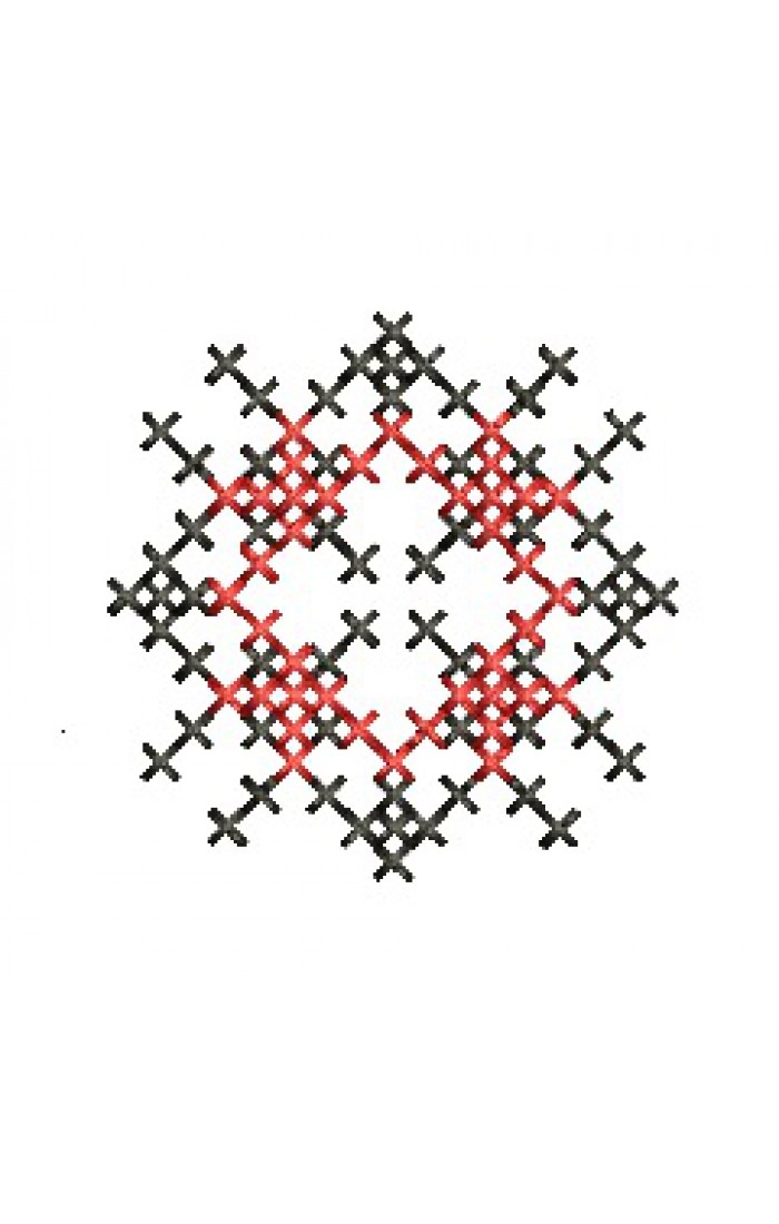Дизайн машинної вишивки хрестиком. Орнамент імені Лілія