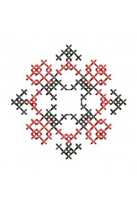 Cross-stitch machine embroidery design. Mayia ornament