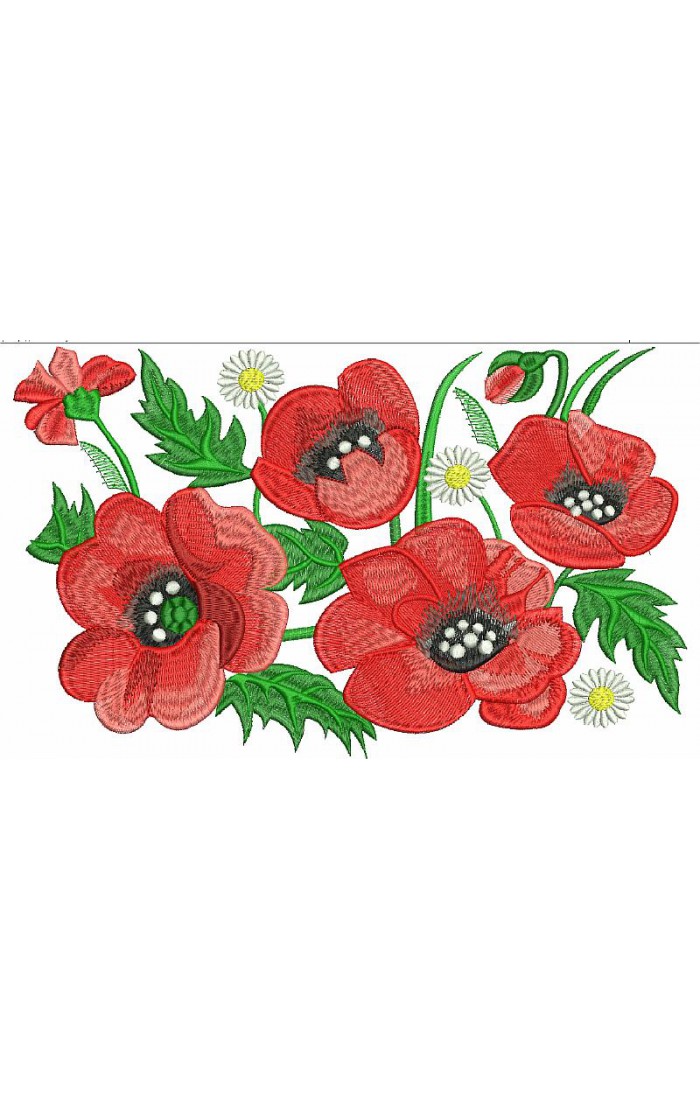 Program for machine embroidery Poppies (report)
