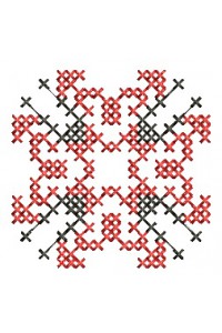 Cross-stitch machine embroidery design. Mariia ornament