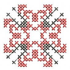 Дизайн машинної вишивки хрестиком. Орнамент імені Марія