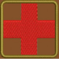 Embroidery design  Medical cross