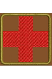 Embroidery design  Medical cross