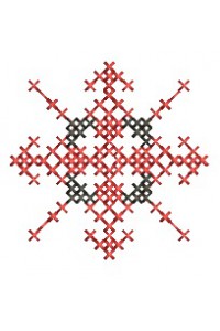 Cross-stitch machine embroidery design. Nadiia ornament