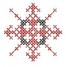 Cross-stitch machine embroidery design. Nadiia ornament
