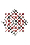 Cross-stitch machine embroidery design. Nataliia ornament