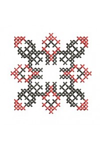 Cross-stitch machine embroidery design. Ruslana ornament