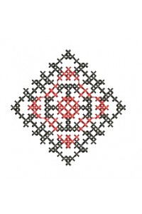 Cross-stitch machine embroidery design. Tetiana ornament