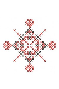 Cross-stitch machine embroidery design. Vitaliy ornament