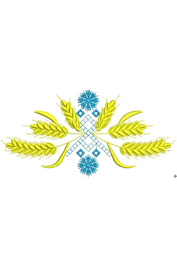 Программа для машинной вышивки Волошки-пшениця