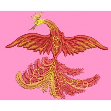 Дизайни машинної вишивки Жар-птах